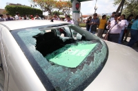 Martes 29 de mayo del 2012. Tuxtla Gutiérrez, Chiapas. Infiltrados y desmanes de jóvenes ajenos al movimiento #132 este medio día en la capital del estado.