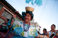 Martes 8 de enero del 2018. Chiapa de Corzo. El anuncio de las Chunta. Las diferentes pandillas de Chunta recorren las calles durante las fiesta patronales de enero de esta la comunidad de la ribera del río Grande de Chiapas