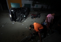 Domingo 5 de febrero del 2012. Disturbios por control de la Cerveza en la Costa. Tonalá, Chiapas. Habitantes de las pescaderías Tres Picos protagonizaron varios enfrentamientos durante el sábado y domingo de este fin de semana por el control de la distrib