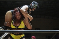 20231022. Tuxta. Durante la función de lucha libre del aniversrio 66 de Promociones Tury .