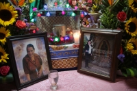 20221129. San CristÃ³bal de las Casas. Familias del Barrio Guadalupe con la Virgen del Vaso.