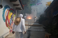 20221124. San CristÃ³bal de las Casas. Anuncio de la Fiesta del Barrio Guadalupe.