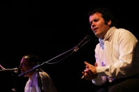 EL GUITARRISTA ESPAÑOL VICENTE AMIGO DURANTE SU PRESENTACIÓN EN LA INAUGURACION DEL FESTIVAL CERVANTINO BARROCO QUE SE REALIZA EN LA CIUDAD DE SAN CRISTOBAL DE LAS CASAS.
