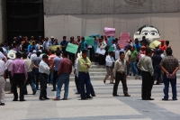 Lunes 6 de agosto del 2012. Tuxtla Gutiérrez, Chiapas. Campesinos de las comunidades de Tila se manifiestan en platón en la plaza central de esta ciudad, para exigir la destitución de la administración municipal y desconocer a los nuevos representantes el