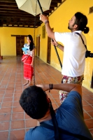 iFoto: Diego López. Copainalá, Chiapas.- Alrededor de 450 fotografías fueron las que se captaron este miércoles en Copainalá en el marco del proyecto 31 Mil Retratos por la Paz que impulsan Diego Huerta y Daniela Gutiérrez en todo el país y que esta seman