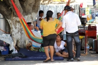 Lunes 17 de junio del 2013. Tuxtla Gutiérrez. Los desplazados de Venustiano Carranza continúan esperando que se les cumplan las garantías de retorno a la  Antigua San Bartolomé después de los hechos violentos donde el conflicto entre las facciones de la O
