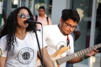 Sábado 7 de mayo del 2016. Tuxtla Gutiérrez. El grupo de Rockabilly chiapaneco La Fuerte  Declaración en la Avenida Central