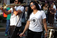 Sábado 7 de mayo del 2016. Tuxtla Gutiérrez. El grupo de Rockabilly chiapaneco La Fuerte  Declaración en la Avenida Central