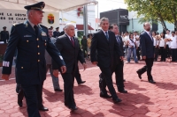 Lunes 13 de septiembre. Ceremonia conmemorativa en honor a los Niños Héroes de la Patria en la colonia Las Arboledas en esta ciudad.