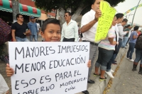 Sábado 7 de enero del 2017. Tuxtla Gutiérrez. Durante la marcha en contra del gasolinazo este medio día