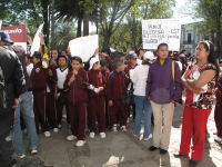Lunes 24 de octubre. Estudiantes de Secundaria se manifiestan.