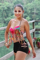 Foto/Gonzalo Gurguha. Junio del 2014. Ocosingo. Etapa de traje de baño del concurso Miss Earth-Chiapas 2014 que organiza Sofía Aquino