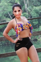 Foto/Gonzalo Gurguha. Junio del 2014. Ocosingo. Etapa de traje de baño del concurso Miss Earth-Chiapas 2014 que organiza Sofía Aquino