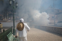 20221124. San CristÃ³bal de las Casas. Anuncio de la Fiesta del Barrio Guadalupe.