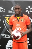 Lunes 9 de julio del 2012. Tuxtla Gutiérrez, Chiapas. El colombiano Jhon Andrés Córdoba Copete se presenta esta mañana con el equipo Jaguares de Chiapas como nuevo refuerzo de la escuadra de fut bol chiapaneco.