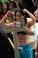 Viernes 29 de julio. Esta mañana se llevo a cabo la ceremonia de pesaje para la función de Box de este sábado en revancha entre La mexiquense Ana María Torres y la tijuanense Jackie Nava,