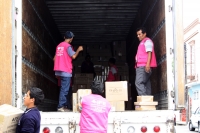 Miércoles 2 de abril del 2012. La llegada del primer paquete de material electoral llega a esta mañana a la ciudad de Comitán de Domínguez, trasladado en un camión custodiado por una patrulla de la Policía Estatal de Caminos y Turismo, esto a dos meses de