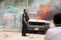 Jueves 6 de cotubre 2011. Con “guerra” organizaciones se disputan un predio