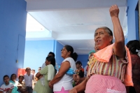 Lunes 1 de agosto. Habitantes de la comunidad de Berriozabal se manifiestan esta mañana en contra de la violencia en este municipio realizando protestas en las oficinas de la presidencia municipal y de la Policía de Seguridad Pública donde exigen la renun