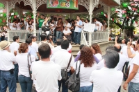 Jueves 11 de octubre del 2012. Estudiantes de la UNICACH marchan por la avenida central para protestar en contra del CGH-UNICACH y contra el paro de actividades escolares en esta universidad