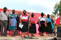 LA MARCHA EN CONTRA DE LA VIOLENCIA EN LA CIUDAD DE SAN CRISTOBAL DE LAS CASAS FUE ENCABEZADA POR LOS COMANDANTES DAVID Y TACHO DEL EZLN, QUIENES LEYERON LOS COMUNICADOS POLITICOS DEL GRUPO INDIGENA EN LA PALZA DE LA PAZ DE ESTA CIUDAD DEL SURESTE DE MEXI