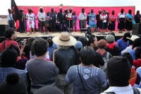 LA MARCHA EN CONTRA DE LA VIOLENCIA EN LA CIUDAD DE SAN CRISTOBAL DE LAS CASAS FUE ENCABEZADA POR LOS COMANDANTES DAVID Y TACHO DEL EZLN, QUIENES LEYERON LOS COMUNICADOS POLITICOS DEL GRUPO INDIGENA EN LA PALZA DE LA PAZ DE ESTA CIUDAD DEL SURESTE DE MEXI