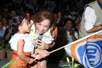Domingo 12 de febrero del 2012. Vázquez Mota cierre pre campaña en Chiapas.