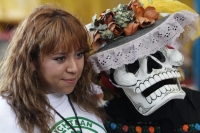Sábado25 de octubre del 2014. Tuxtla Gutiérrez. El primer Festival de la Muerte de los Mercados se lleva a cabo esta noche en el Centro Cultural Jaime Sabines de la capital del estado de Chiapas.
