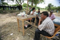 Sábado 7 de agosto. Corporaciones policíacas desalojan el asentamiento en los terrenos aledaños a la colonia Vida Mejor y en las cercanías del sistema de agua del norte de la ciudad.