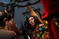 Viernes 17 de enero del 2014. Chiapa de Corzo. La Salida de Banderas da comienzo al recorrido que Parachicos y Chiapanecas realizan este día en honor a San Antonio Abad dentro de las festividades patronales de esta comunidad de la Ribera del Rio Gran de C