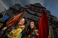 Viernes 17 de enero del 2014. Chiapa de Corzo. La Salida de Banderas da comienzo al recorrido que Parachicos y Chiapanecas realizan este día en honor a San Antonio Abad dentro de las festividades patronales de esta comunidad de la Ribera del Rio Grande de