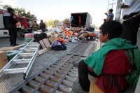 Martes 17 de marzo del 2020. Tuxtla Gutiérrez. Un vehículo que transportaba materiales se incendia este medio día en el libramiento norte-orientelo que ocasiona la alerta de las corporaciones de rescate.