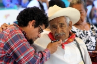 Lunes 21 de noviembre del 2016.Tuxtla Gutiérrez. Los músicos zoques se reúnen en Tuxtla para celebrar y homenajear a los maestros y custodios junto con acompañantes de la tradición durante las celebraciones de Santa Cecilia.