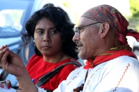 Lunes 21 de noviembre del 2016.Tuxtla Gutiérrez. Los músicos zoques se reúnen en Tuxtla para celebrar y homenajear a los maestros y custodios junto con acompañantes de El Costumbre durante las celebraciones de Santa Cecilia.