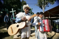 Miércoles 22 de diciembre.  (40 fotos) Indígenas  tsotsiles de las diferentes regiones de los altos de Chiapas, participan en la procesión entre las comunidades de San Pedro Chenalho hacia Acteal donde se realizo la celebración eucarística al cumplirse 13