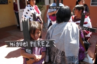 Jueves 13 de septiembre del 2012. San Cristóbal de las Casas, Chiapas. Los sobre vivientes de la masacre del 97 en la comunidad Acteal del municipio de Chenalho, durante la conferencia de prensa donde hablan sobre el Caso Zedillo esta mañana en  las ofici
