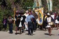 Lunes 22 de diciembre del 2014. San Pedro Chenalho. Al cumplirse 17 años de la masacre de 45 indígenas tsotsiles en la comunidad Acteal en la Zona Altos de Chiapas, estudiantes de ayotzinapa realizan una representación de los muertos por la represión soci