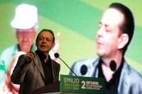 Sábado 31 de enero del 2015. Tuxtla Gutiérrez. El diputado local Emilio Salazar Farías en su 2º Informe de actividades legislativa este medio día en la capital del estado de Chiapas.