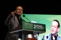 Sábado 31 de enero del 2015. Tuxtla Gutiérrez. El diputado local Emilio Salazar Farías en su 2º Informe de actividades legislativa este medio día en la capital del estado de Chiapas.
