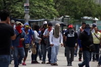 Lunes 19 de junio del 2017. Tuxtla Gutiérrez. Aspectos del bloqueo que el Movimiento de la Asamblea Estatal Democrática, las diferentes Escuelas Normales y grupos de estudiantes chiapanecos realizan en el libramiento norte y en la Torre Chiapas.