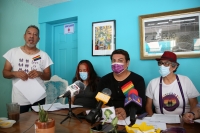 20210429. Tuxtla G. Presentando la propuesta de agenda política para la diversidad en conferencia de prensa