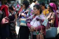 20240125. Tuxtla. Trabajadores agrícolas de Chiapas realizan una protesta en el primer cuadro de la capital del estado de Chiapas.