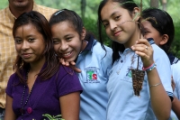 Martes 8 de julio del 2014. Villaflores. Día del árbol mexicano. Los niños del ejido El Portillo celebran este día el día del árbol en un recorrido por el vivero donde se reproduce y reforesta el rio Guaymas con árboles de Sabino o Ahuehuete, también cono