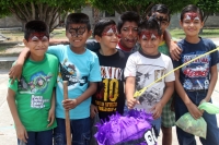 Lunes 28 de abril del 2014. Tuxtla Gutiérrez. Los niños especiales de Aldeas Infantiles SOS de Chiapas celebran este medio día, el Día del Niño con piñatas y regalos sorpresa.
