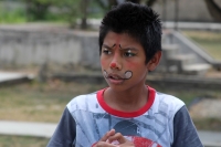 Lunes 28 de abril del 2014. Tuxtla Gutiérrez. Los niños especiales de Aldeas Infantiles SOS de Chiapas celebran este medio día, el Día del Niño con piñatas y regalos sorpresa.