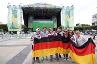 Lunes 16 de junio del 2014. Tuxtla Gutiérrez. La publicidad del mundial en la plaza central de la ciudad.
