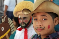 Lunes 8 de agosto del 2016. Chiapa de Corzo. Durante las celebraciones patronales de Santo Domingo se realiza el recorrido de Alférez y Naguares en el antiguo camposanto de la comunidad de Chiapa de Corzo y es en este medio día cuando los niños son llevad