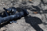Viernes 8 de febrero del 2019. Tuxtla Gutiérrez. Abandonados, algunos postes del alumbrado del atrio de San Marcos.