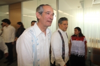 Martes 6 de diciembre. Álvaro Colom en Chiapas