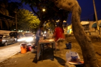 Mayo del 2014. Tuxtla Gutiérrez. Imágenes de las obras de la ciudad durante la madrugada.